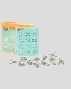 Get It Now 12 Metal Puzzles Silver Outlet