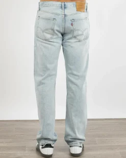 Levi's 555 Relaxed Straight Jeans Baby Blue Essentials New
