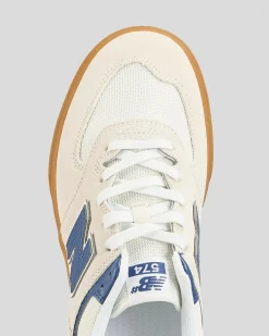 New Balance 574 Shoes Sea Salt/blue Outlet