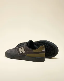 New Balance 272 Shoes Dark Grey/olive Suede Discount