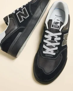 New Balance 574 Shoes Black/grey Clearance