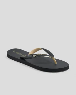 Rip Curl 2 Tone Bloom Open Toe Black/tan Hot