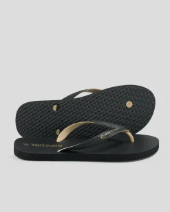 Rip Curl 2 Tone Bloom Open Toe Black/tan Hot
