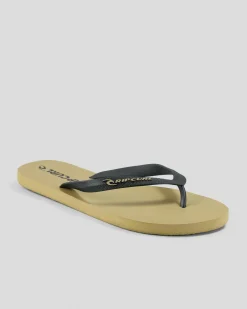 Rip Curl 2 Tone Bloom Open Toe Tan/black Best