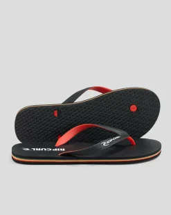 Rip Curl 2 Tone Bloom Open Toe Black/red Clearance