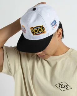 DC Shoes 30 Year Champion Snapback Cap White / Black Clearance
