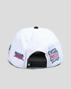 DC Shoes 30 Year Champion Snapback Cap White / Black Clearance