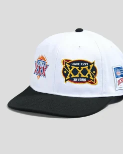 DC Shoes 30 Year Champion Snapback Cap White / Black Clearance