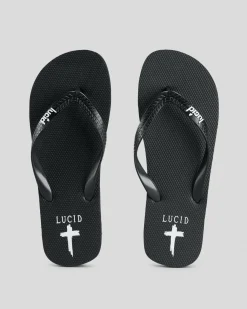 Lucid Acquire Thongs Black/white Online