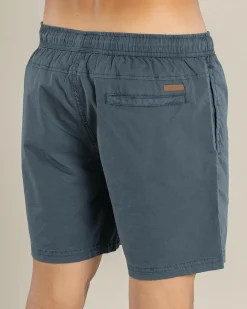 Lucid Active Elastic Waist Shorts Slate Blue Discount