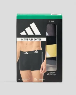 adidas Active Flex Cotton Trunk 5 Pack Assorted Online