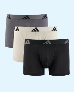 adidas Active Flex Cotton Trunk 3 Pack Assorted Outlet