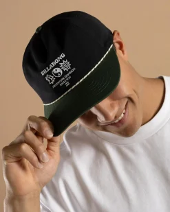 Billabong ADIV Strapback Cap Black/green New
