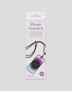 Get It Now Adjustable Phone Lanyard Black Clearance