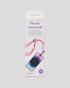 Get It Now Adjustable Phone Lanyard Pink Best