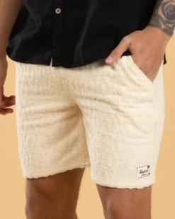 Skylark Advance Elastic Waist Shorts Cream Outlet