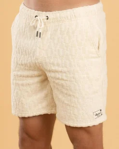 Skylark Advance Elastic Waist Shorts Cream Outlet