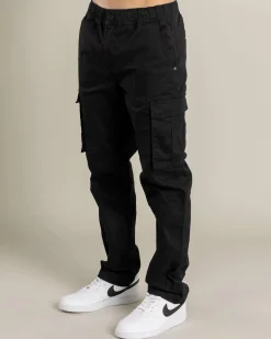 Lucid Agenda Cargo Pants Black Wash Outlet