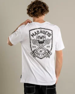The Mad Hueys Ahoy Fkrs Shield T-Shirt White Online
