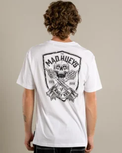 The Mad Hueys Ahoy Fkrs Shield T-Shirt White Online