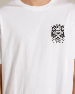 The Mad Hueys Ahoy Fkrs Shield T-Shirt White Online