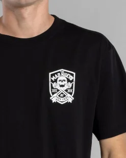 The Mad Hueys Ahoy Fkrs Shield T-Shirt Black Clearance