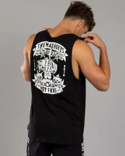 The Mad Hueys Ahoy Fkrs Storm Singlet Tank Black Best