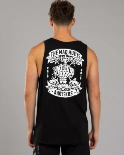 The Mad Hueys Ahoy Fkrs Storm Singlet Tank Black Best