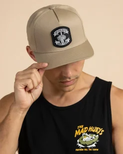 The Mad Hueys Ahoy Fkrs Storm Snapback Cap Tan Discount