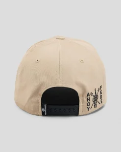 The Mad Hueys Ahoy Fkrs Storm Snapback Cap Tan Discount