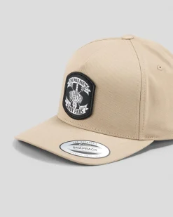 The Mad Hueys Ahoy Fkrs Storm Snapback Cap Tan Discount