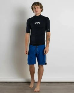 Billabong All Day Arch Short Sleeve Rash Vest Black Online