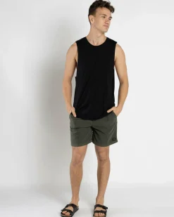 Billabong All Day Overdye Layback Board Shorts Dark Military New