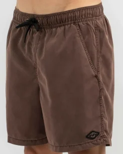 Billabong All Day Overdye Layback Board Shorts Java New