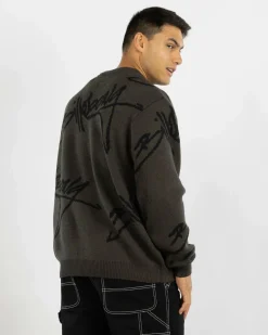 Billabong All Over Sweater Knit Jumper Raven Online