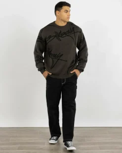 Billabong All Over Sweater Knit Jumper Raven Online