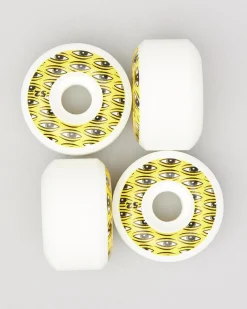 Toy Machine All Seeing 52mm Skateboard Wheels Yellow Clearance