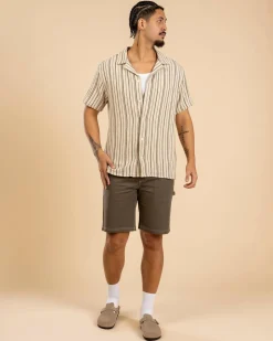 RVCA Americana Carpenter Shorts Mushroom Outlet
