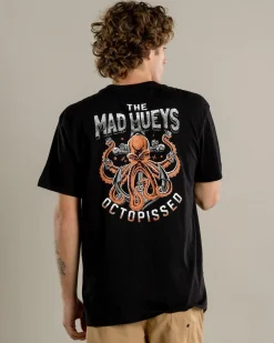 The Mad Hueys Anchor Octopissed T-Shirt Black Best