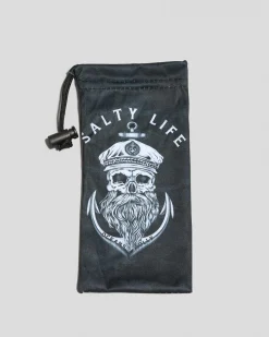 Salty Life Anchors Sunglasses Soft Case Black/ Camo New