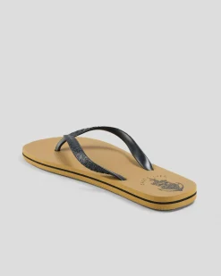 Salty Life Anchors Thongs Tan/black Online