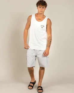 Billabong Arch Fade Singlet Off White