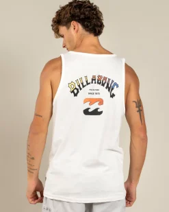 Billabong Arch Fade Singlet Off White