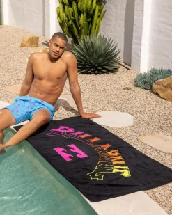 Billabong Arch Wave Towel Black Outlet