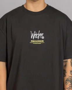 Wndrr Atlantic Box Fit T-Shirt Faded Black New