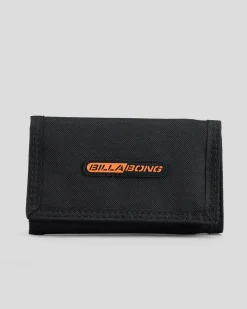 Billabong Atom Trifold Wallet Black New