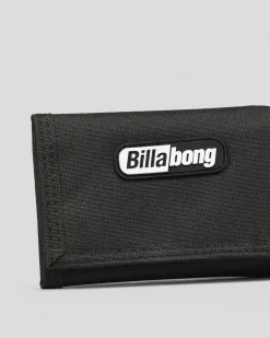 Billabong Atom Tri-Fold Wallet Black Hot