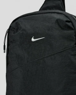 Nike Aura Crossbody Bag Black/black/matte Silver New