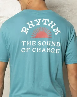 Rhythm Awake T-Shirt Mineral Blue