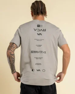 RVCA Balance Credits T-Shirt Overcast Best